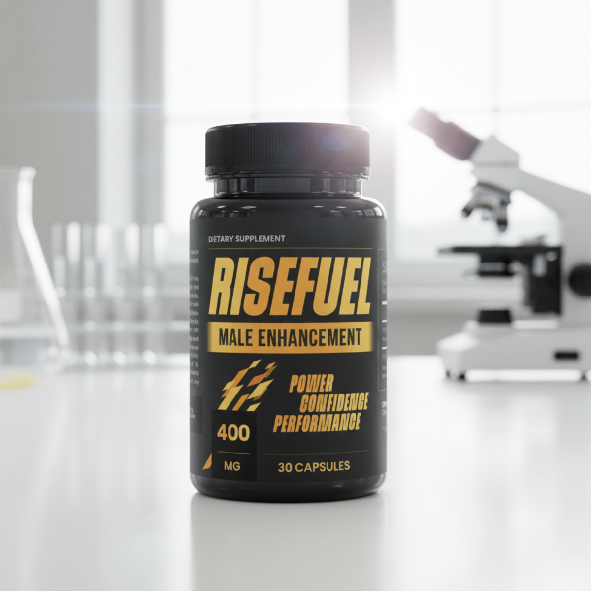 Scientifique en laboratoire recherchant la formule de RISEFUEL